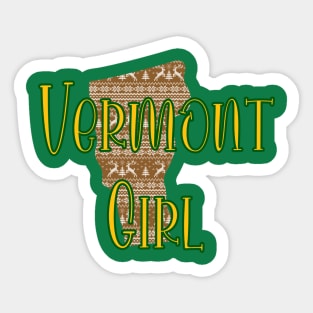 Vermont Girl Sticker